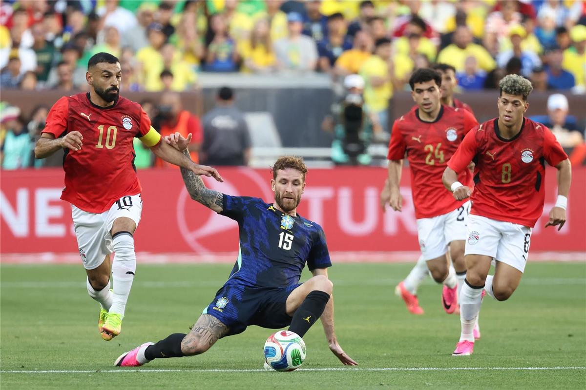 فيديو | منتخب مصر يخسر أمام البرازيل بثنائية في ختام استعداداته لـ كأس العالم