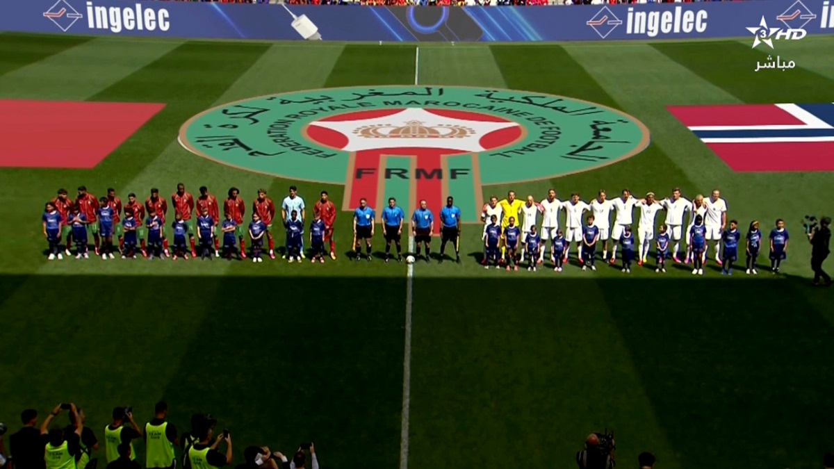 ملخص مباراة المغرب والنرويج (1-1) مباراة ودية