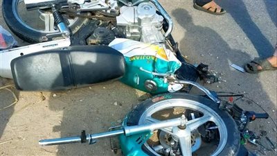 مصرع طالبين في تصادم دراجتين ناريتين على طريق الحامول بكفر الشيخ