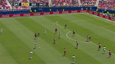 qatar vs switzerland.. ملخص اهداف ونتيجة مباراة قطر ضد سويسرا في كأس العالم بعد مرور 40 دقيقة