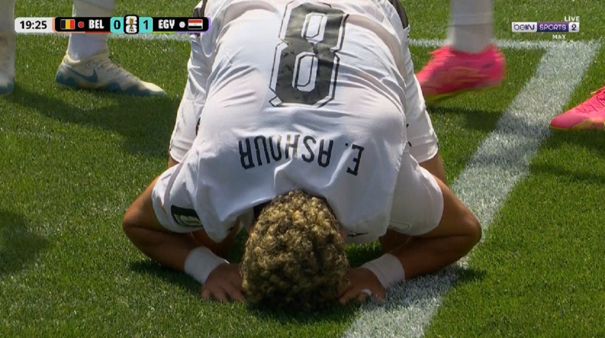 هدف إمام عاشور العالمي في مرمى بلجيكا بكأس العالم