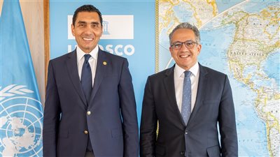 لقاء جوهر نبيل وخالد العناني لتعزيز الشراكة الرياضية مع اليونسكو ودعم الشباب