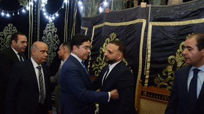 النائب ضياء الدين داوود يقدم واجب العزاء فى الصحفى مصطفى الشربينى