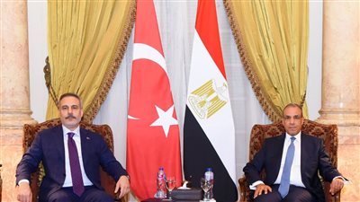 وزير الخارجية يلتقى نظيره التركي على هامش اجتماع الأطراف الإقليمية الأربعة بالقاهرة|صور