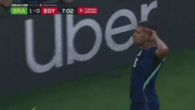 مباراة مصر والبرازيل.. برونو جيماريش يسجل الهدف الأول لمنتخب البرازيل في مرمى مصر