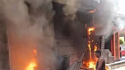 حريق يلتهم مطعم الشيخ جمال بالغربية