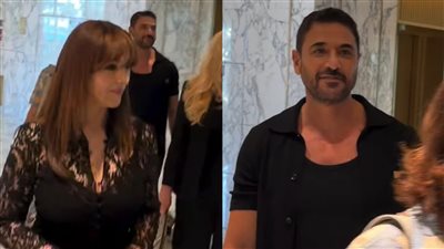 أحمد عز ومونيكا بيلوتشي يصلان إلى المؤتمر الصحفي لفيلم 7Dogs بالمغرب