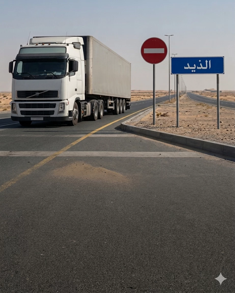 بتوجيهات حاكم الشارقة.. منع مرور الشاحنات عبر مدينة الذيد