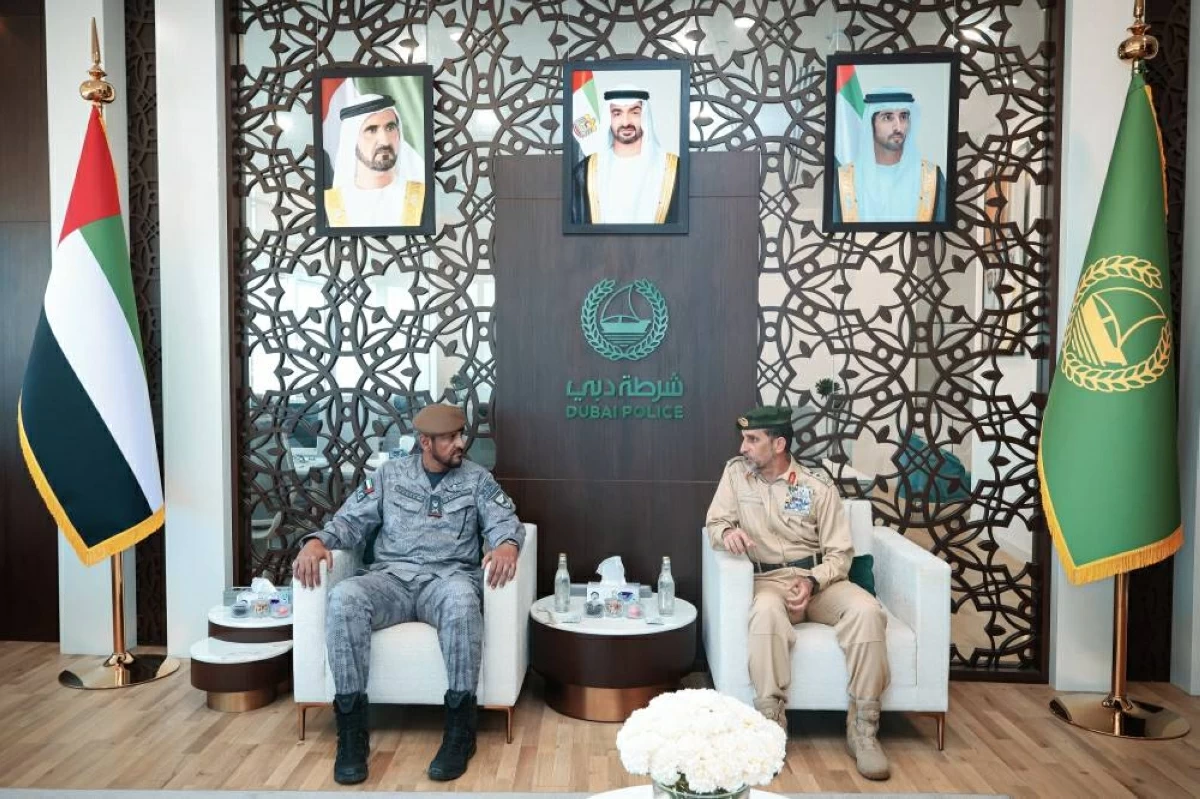 شرطة دبي والحرس الوطني يبحثان تعزيز التعاون والتنسيق المشترك