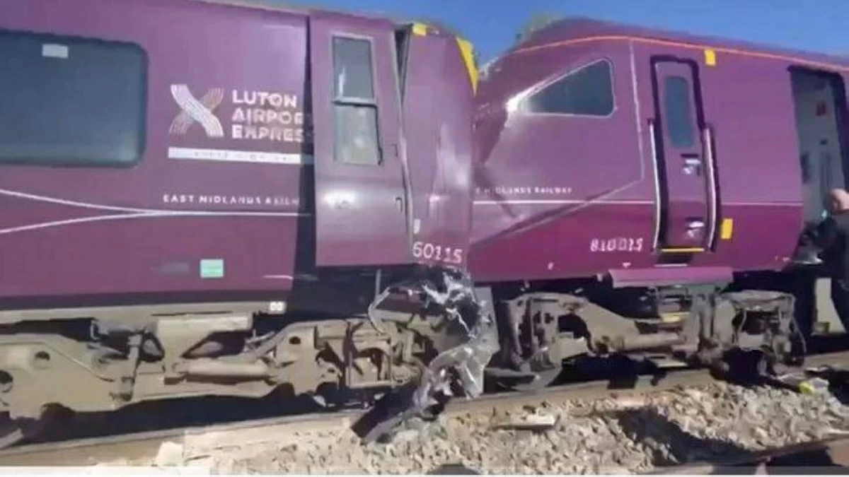اصطدام قطارين بالقرب من بيدفورد البريطانية
