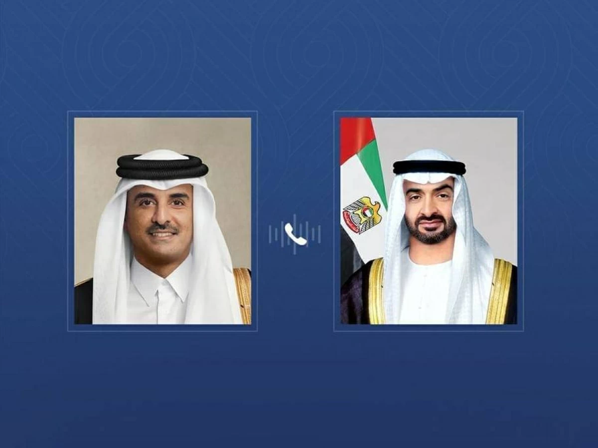 محمد بن زايد يعزي أمير قطر في ضحايا حادث منطقة «رأس لفان» الصناعية