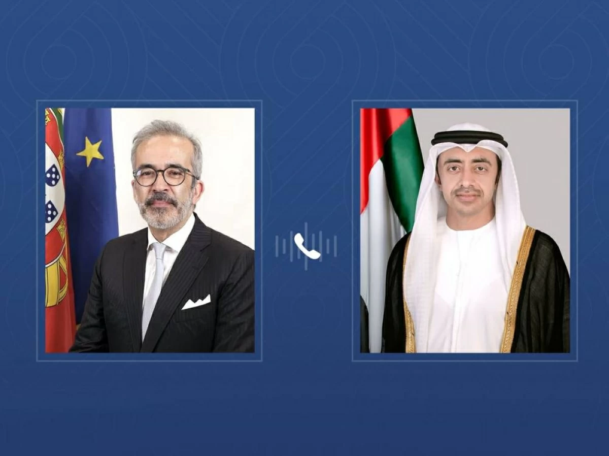 عبدالله بن زايد ووزير خارجية البرتغال يبحثان هاتفياً التطورات الإقليمية