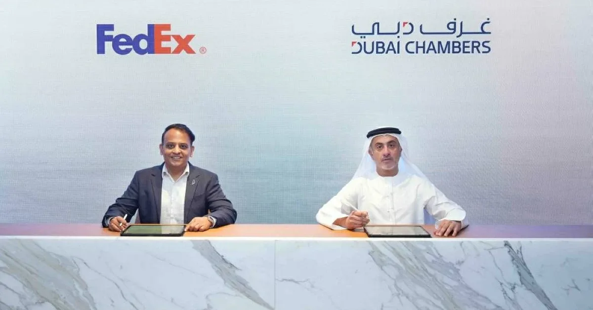 غرف دبي وفيديكس توقعان مذكرة تفاهم لدعم نمو الشركات المحلية في الأسواق الدولية