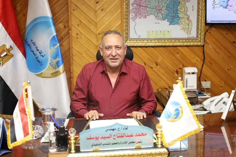شركة مياه الغربية تراجع مع وزارة الاسكان نسب تنفيذ مشروعات الصرف الصحي بالقرى