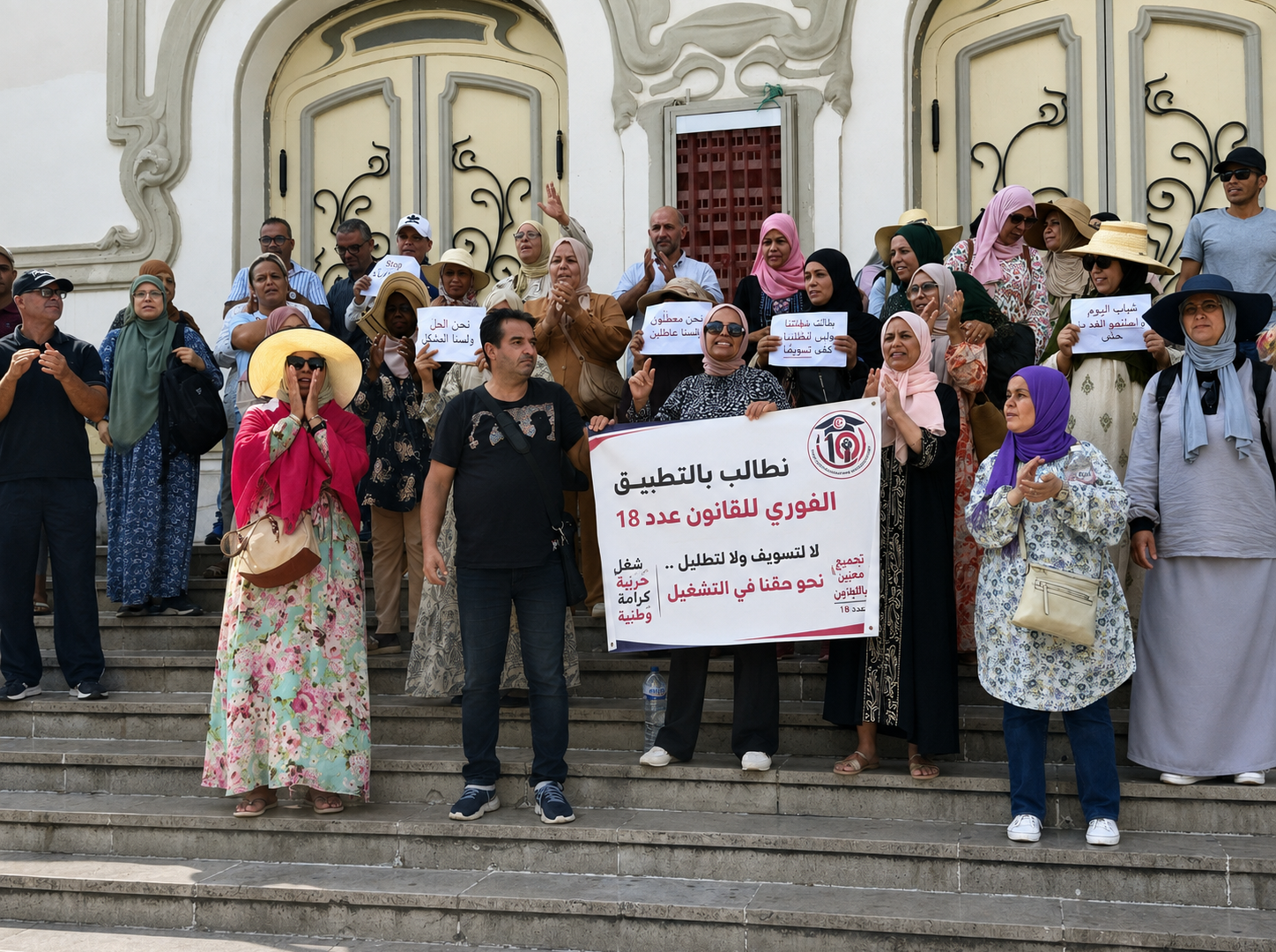 معطلو تونس يطالبون بوظائف لـ10 آلاف خريج ودعوات للتظاهر غدا | أخبار