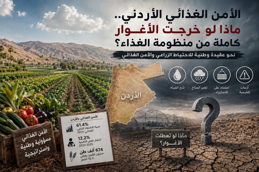 ماذا لو خرجت الأغوار كاملة من منظومة الامن الغذائي الأردني؟