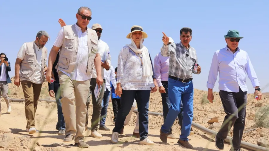 الأميرة بسمة تزور مشروع استعادة المراعي وحفظ بذور النباتات في الصفاوي والأزرق