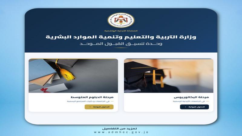 القبول الموحد: 607 تخصصات متاحة للقبول في 10 جامعات للدورة الصيفية لمرحلة البكالوريوس
