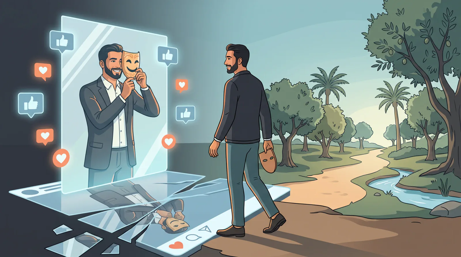 ماذا لو توقفت عن محاولة أن تبدو بخير ؟!