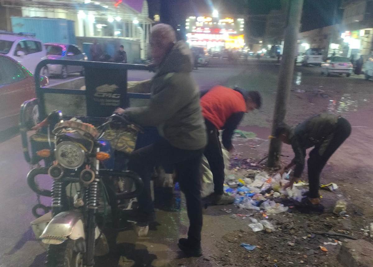 حملة بحي غرب المنصورة للتصدي لظاهرة «النباشين»