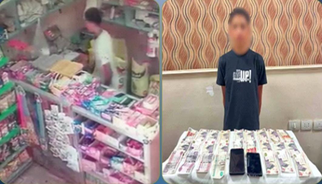 كاميرات المراقبة تكشف حيلة “المغافلة”.. وضبط المتهم في البحيرة