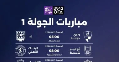 10 مواجهات في افتتاح الدوري المصري..إنفو جراف