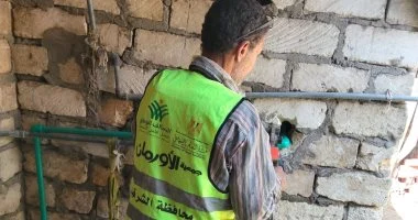 تركيب 53 وصلة مياه شرب مجانية للأسر المستحقة بالشرقية