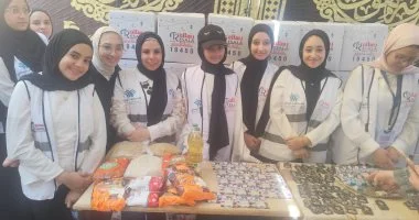 برعاية التحالف الوطني.. «إيد واحدة» توفر مواد غذائية ولحوم لأهالي «كحك بحري» بالفيوم