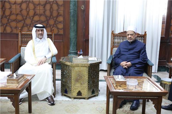 شيخ الأزهر يستقبل السفير القطري لبحث تعزيز التعاون العلمي والدعوي