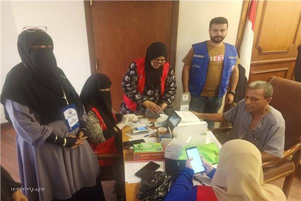 حملة 100 مليون صحة داخل الغرفة التجارية بدمياط