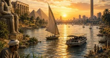 من معبود الفيضان إلى بطل الأغنية والسينما.. النيل يسكن ذاكرة المصريين عبر آلاف السنين.. مقياس عمره 1165 عامًا.. و«النيل نجاشى» و«النهر الخالد» و«ثرثرة فوق النيل» تحكى سيرة شريان الحياة
