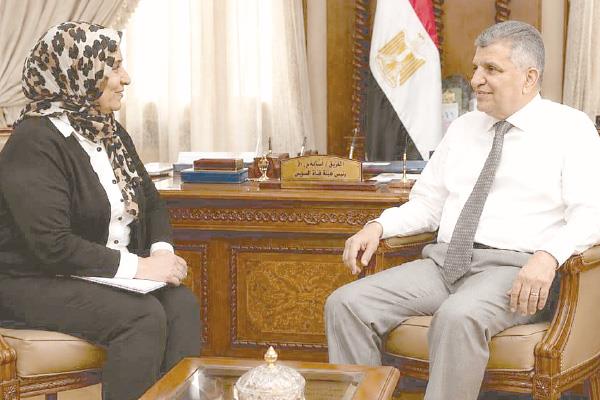 الفريق أسامة ربيع فى حوار لـ «الأخبار»: لا بديل لـ «قناة السويس» ونستهدف تحقيق 8 مليارات دولار