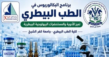 طب بيطري جامعة كفر الشيخ تطلق برنامج التميز في الأدوية والمستحضرات البيولوجية