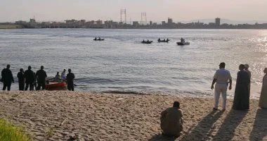 الإنقاذ النهرى ينتشل جثمان الشاب الخامس فى حادث غرق مدينة إسنا