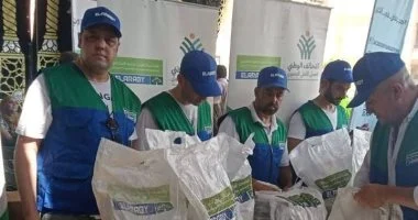 بـ8 آلاف مساهمة غذائية.. التحالف الوطنى يواصل «إيد واحدة» فى بني سويف