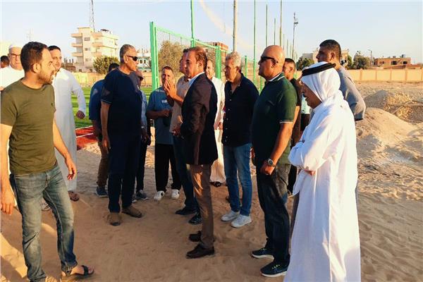 جولة تفقدية لوكيل وزارة الشباب والرياضة بسيناء لمتابعة الإنشاءات بمراكز الشباب