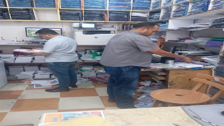 ضبط مكتبة بمدينة ناصر استولت على حقوق ملكية فكرية لشركة شهيرة بسوهاج