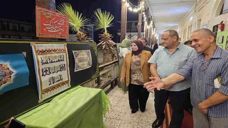 100 لوحة في معرض طلاب مدرسة الخط العربي ببورسعيد