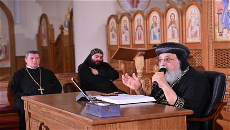 البابا تواضروس يدشن كنيسة مارجرجس والأمير تادرس بالإسكندرية