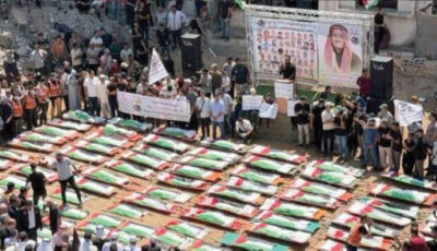 أكبر جنازة لشهداء مذبحة الصبرة في تاريخ غزة