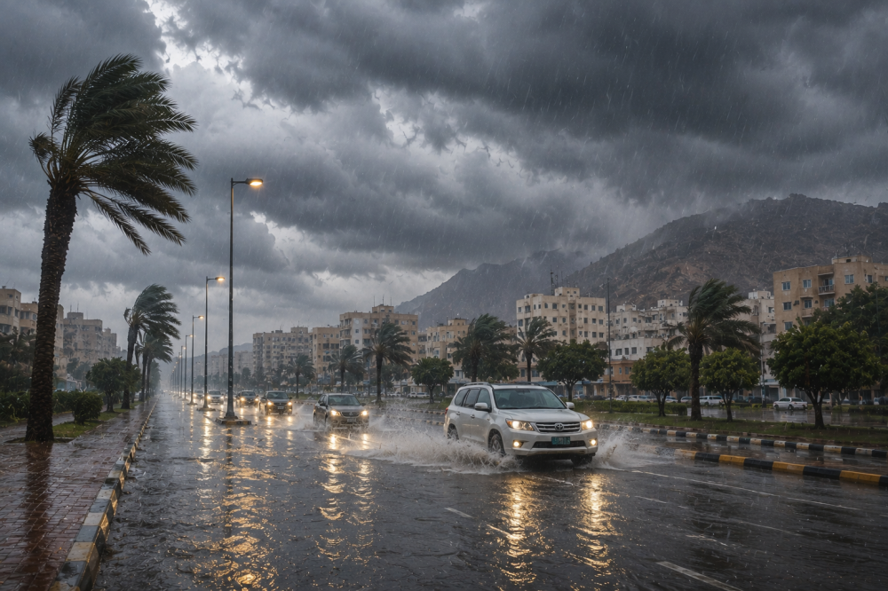 طقس المساء.. “إنذار أحمر” من أمطار غزيرة على أجزاء من 3 مناطق