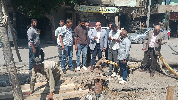 نائب محافظ الجيزة يتفقد مشروعات البدرشين ويوجه بسرعة تشغيل محطة صرف زاوية دهشور