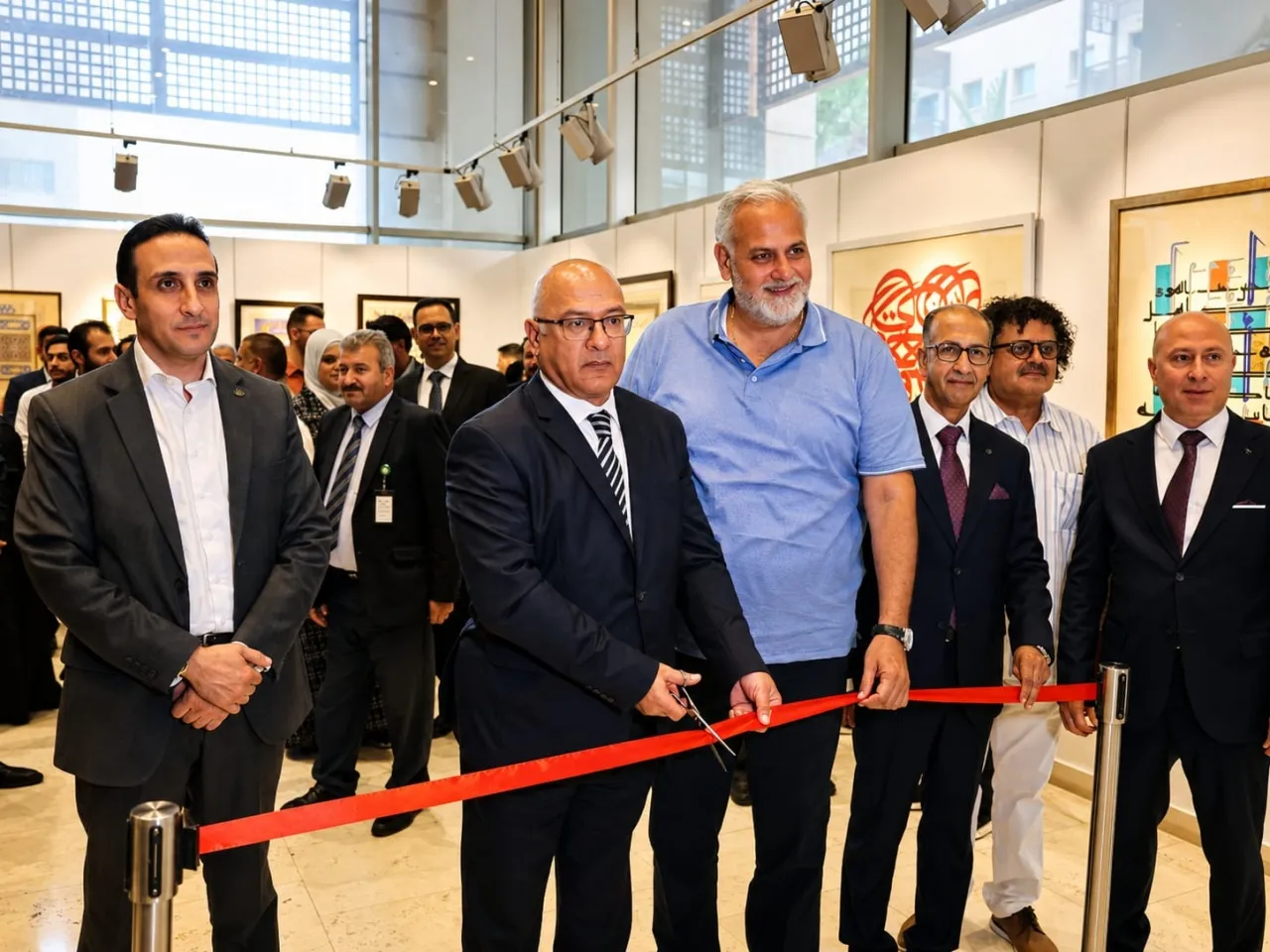 الملتقى الأردني للخط العربي والزخرفة الإسلامية يفتتح معرضه الفني