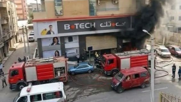 الحماية المدنية بالغربية تخمد نيران حريق محدود بمول تجاري بطنطا