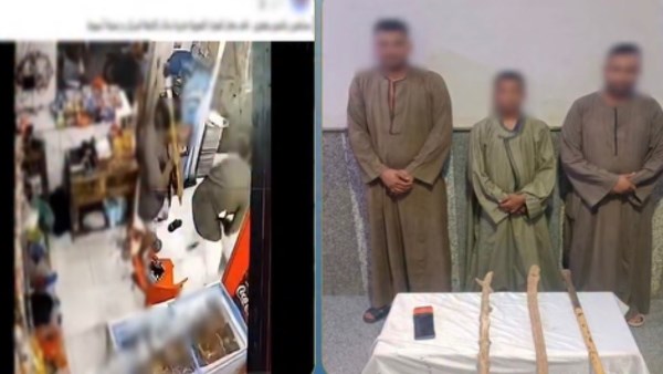 ماسكين شوم.. القبض على المتهمين بالتعدي على صاحب محل بأسيوط