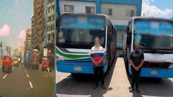 مطاردة بين أتوبيسين لأولوية تحميل الركاب تنتهى بحادث بالإسكندرية