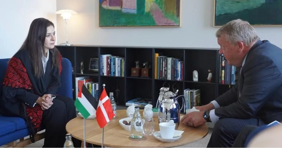 خلال تقديم أوراق اعتمادها للدنمارك.. سفيرة فلسطين تشطب “السنوار” من لقبها
