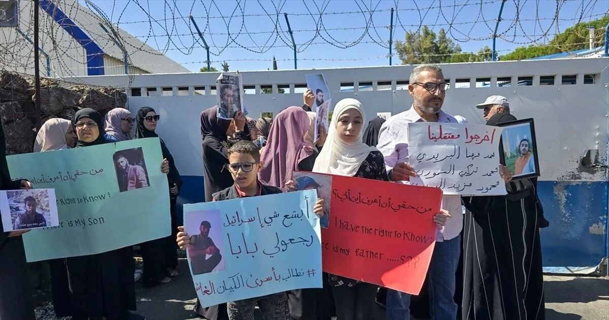 وقفة احتجاجية في القنيطرة السورية للمطالبة بالإفراج عن معتقلين في سجون الاحتلال