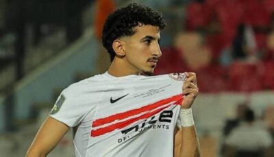 أحمد إيشو لاعب الزمالك بعد تجديد عقده