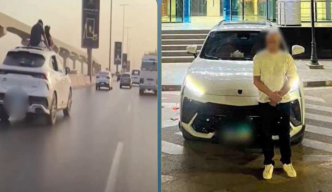 سماح للأطفال بالخروج من سقف السيارة.. القبض على السائق المتهور بالجيزة| فيديو